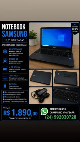 Notebook a venda