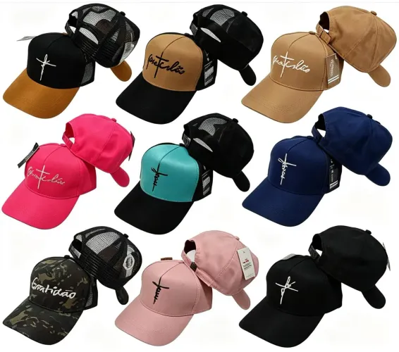 Boné Aba Curva Multimarcas Original Masculino Feminino Regulável Estilo Casual Premium