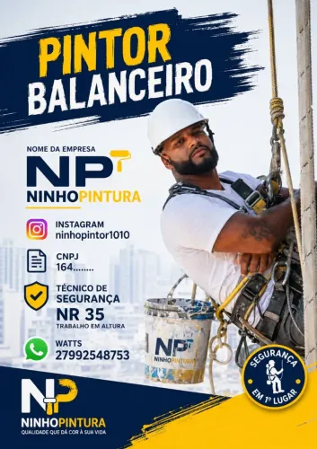 Pintor balanceiro predial 