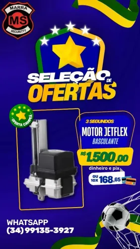 Motor JetFlex para portão Basculante 