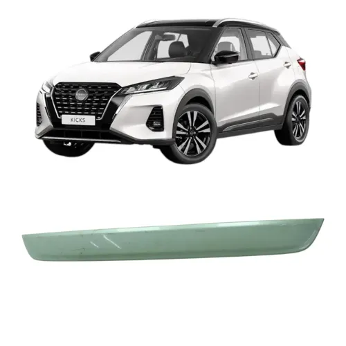 Friso Placa C/detalhe Tampa Traseira Nissan Kicks 2017 2020 Cinza
