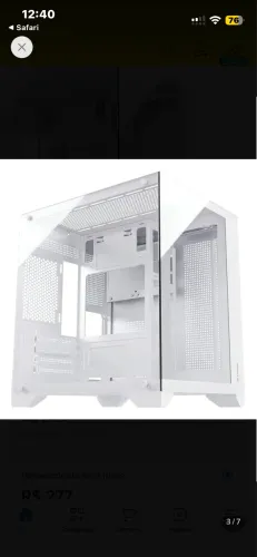 Gabinete cpu aquário gamer
