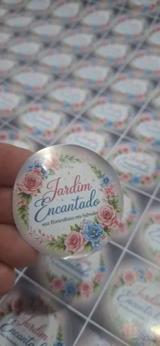 500 Adesivos vinil 5x5 recortados
