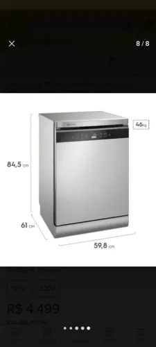 Lava Louças Electrolux LX14 - Top de linha! Com função higienizar frutas