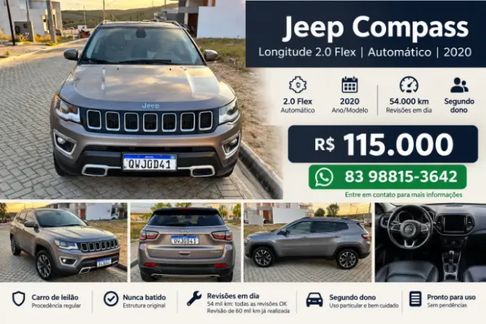 Jeep Compass Limited 2.0 4X4 Diesel 16V Aut. 2020