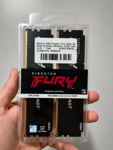 Memória RAM Kingston Fury 32GB 6000Mhz CL 30