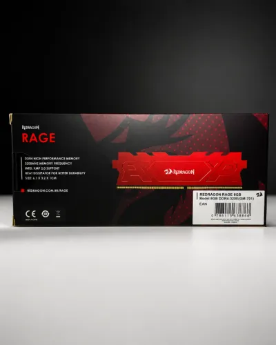 Memória RAM Redragon Rage 8GB DDR4 3200MHz CL16