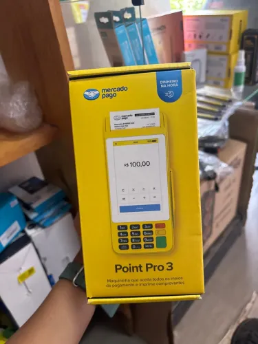 Maquininha de Cartão - Mercado Pago - Point 3