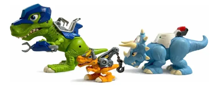 Kit 3 Dinossauros Playskool Heroes Chomp Squad