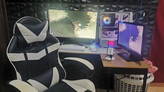 Pc gamer completo com mesa e cadeira