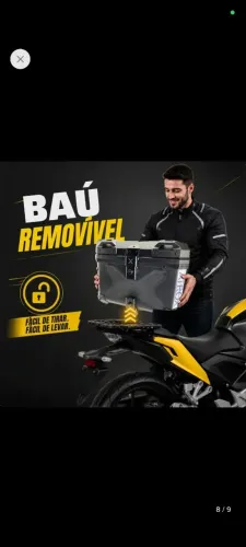 Bauleto alumínio 45L na caixa