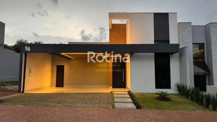 Casa Condomínio Fechado para alugar, 3 quartos, Grand Ville - Uberlândia/MG - Rotina Imobi