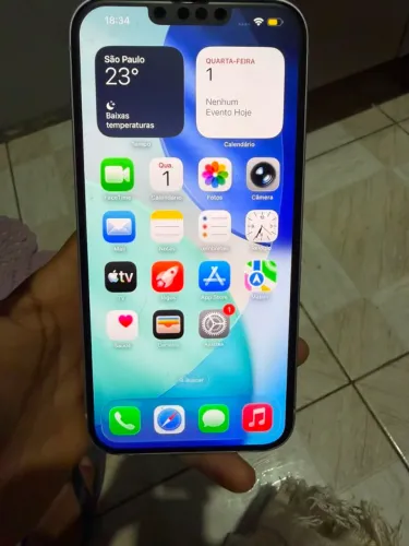 iPhone 14 plus de 128 g , bateria trocada ,só chip virtual 