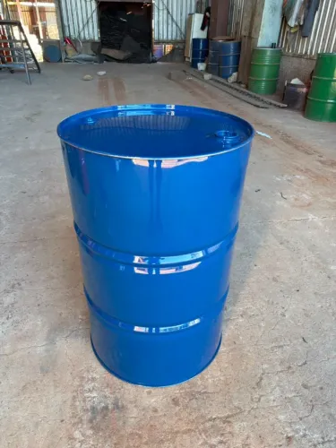 Tambor Tampa Fixa 200 Litros Reformado Bombona Barril Tonel