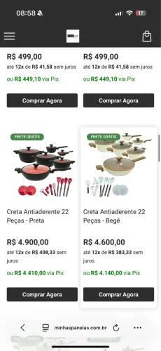 Jogos de panelas de cerâmica premium 
