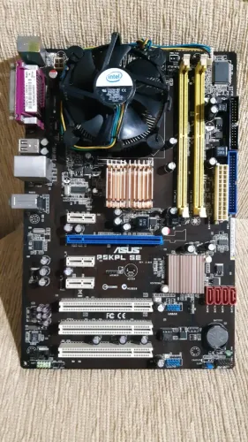 Kit Funcionando perfeitamente - Placa Mãe Asus P5KPL SE - Processador Intel E7400