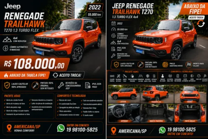 Jeep Renegade Trailhawk T270 1.3 TB Flex Aut. 2022