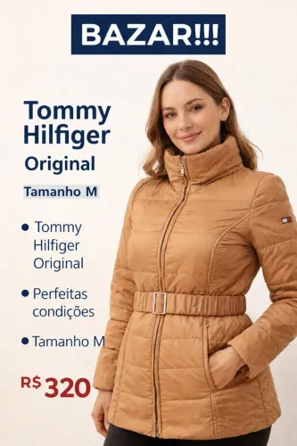 Linda Jaqueta Tommy Caramelo