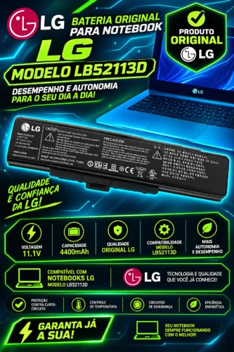 Bateria Original Para Notebook LG Modelo LB52113D