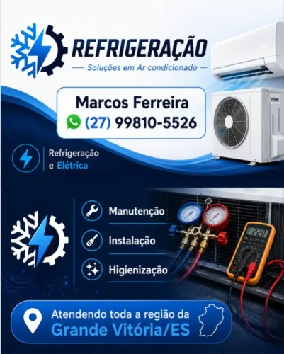 Serviço de climatização e refrigeração de ar condicionado