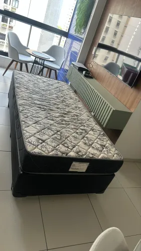 Cama Box solteiro Tok Stok preta