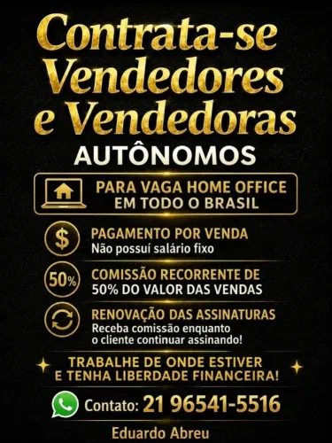 Vaga para vendas
