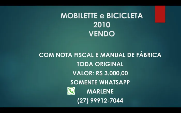 Vendo mobilette