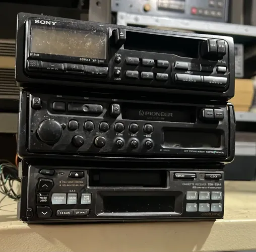 3 toca fitas para carro alpine sony e pioneer
