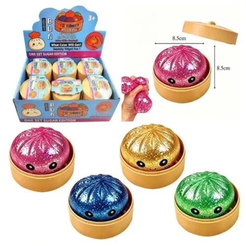 Squishy Brinquedo Antiestresse Glitter Bolinha De Apertar 5cm Sensorial -Fidget - Coimbra