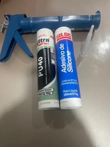 PISTOLA DE SILICONE - COM KIT VEDAÇÃO