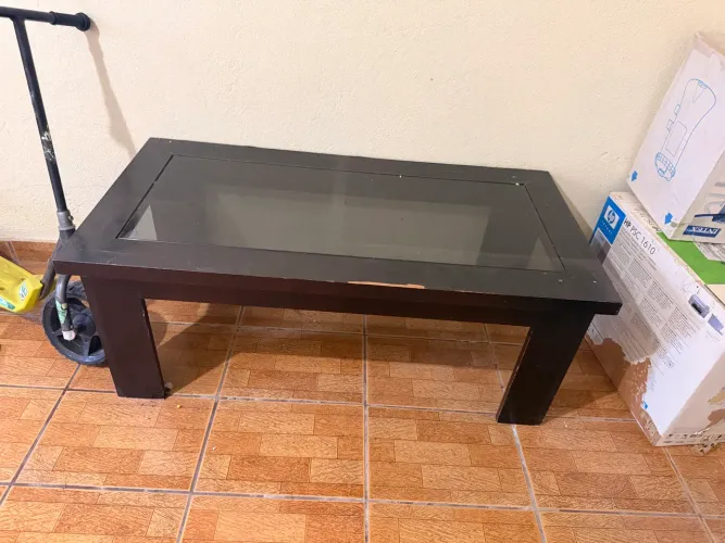 Móvel de vidro para sala