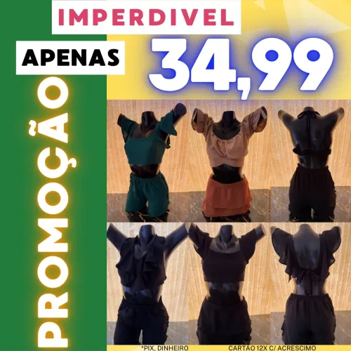 Conjunto feminino promoção