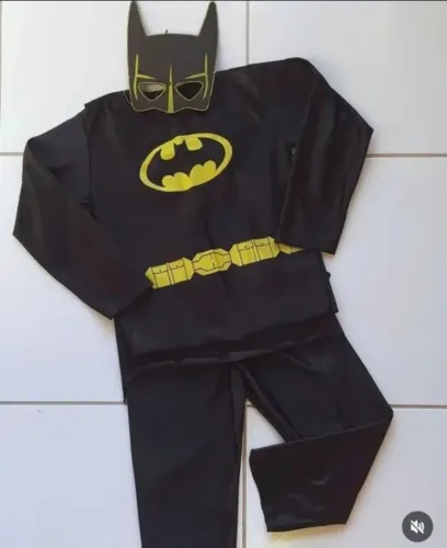 Fantasia Infantil Batman Infantil - Tamanho G
