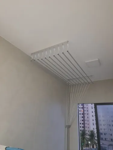 Varal 10 varetas individuais de aluminio 