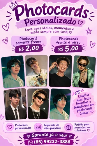 Photocards personalizado ou famade