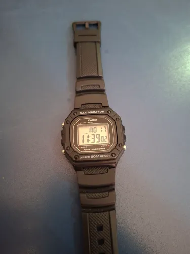 Relógio De Pulso Casio Youth W- 218h-1av Preto Cinza/preto