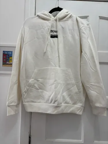 MOLETOM BRANCO HUGO BOSS