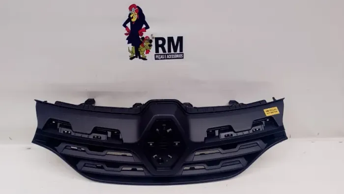 Grade Dianteira Renault Kwid 2023 A 24 Original Preto Fosco