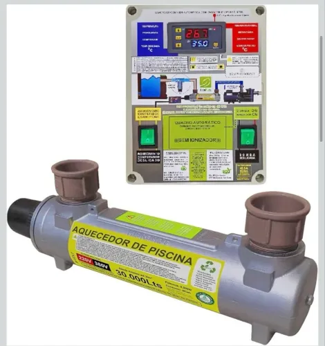 AQUECEDOR ELÉTRICO PARA PISCINA + INSTALAÇÃO INCLUSA