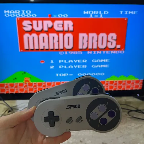 Videogame SF900 2 Controles Sem Fio Novo