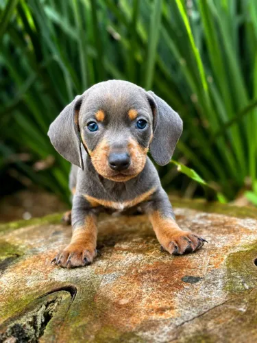 Dachshund Salsicha cofap machinho blue