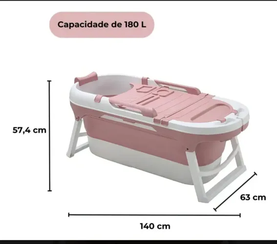 Banheira adulto dobrável