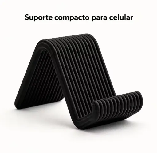 Suporte Compacto para Celular de Mesa - Leve e Prático
