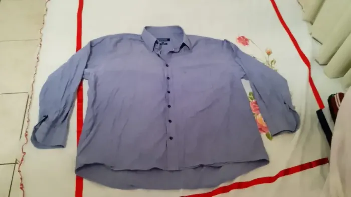 Camisa Social manga longa Azul G3