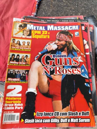 Revistas de Rock (Lote com 20)