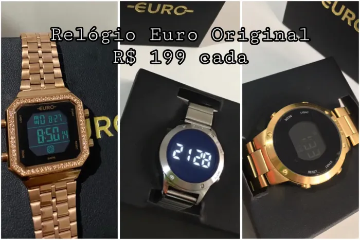 Relógio EURO ORIGINAL (novo)