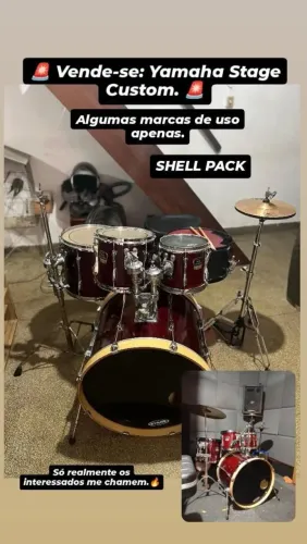 Vende-Se bateria Yamaha stage custom.