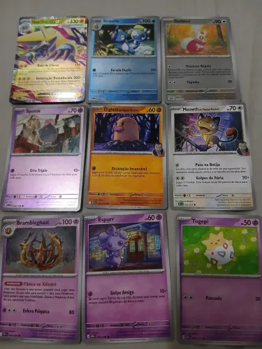 Kit 26 Cartas de Pokémon TCG originais (novas)