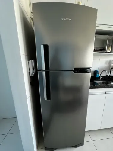 Geladeira Brastemp Frost Free Duplex 375L BRM44HK Inox