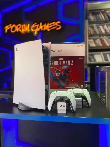 PlayStation 5 Mídia física com 2 controles